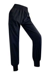 Sports pants women's loose binding feet wear running fitness overalls high waist show thin professional autumn and winter Yoga Pants   SKSP021 side view